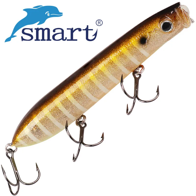 

Smart Popper Fishing Lure 125mm 24.1g Topwater Long Casting Wobblers Artificial Hard Bait for Bass Pike Pesca Fishing Tackle