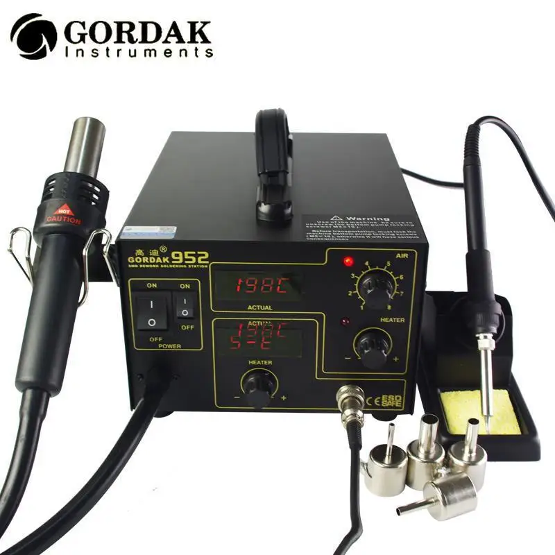 Паяльная станция GORDAK 952 2 в 1 Электрический сварочный аппарат с постоянной