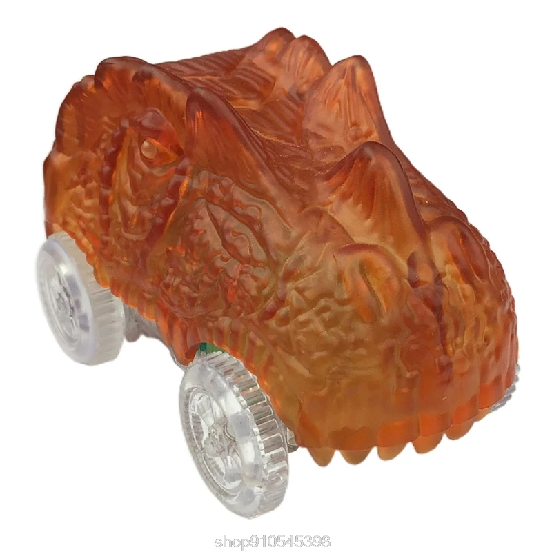 

Dinosaur Track Cars Compatible with Most Tracks Light Up Racing Track Accessories with 3 Flashing LED Lights N25 20 Dropshipping