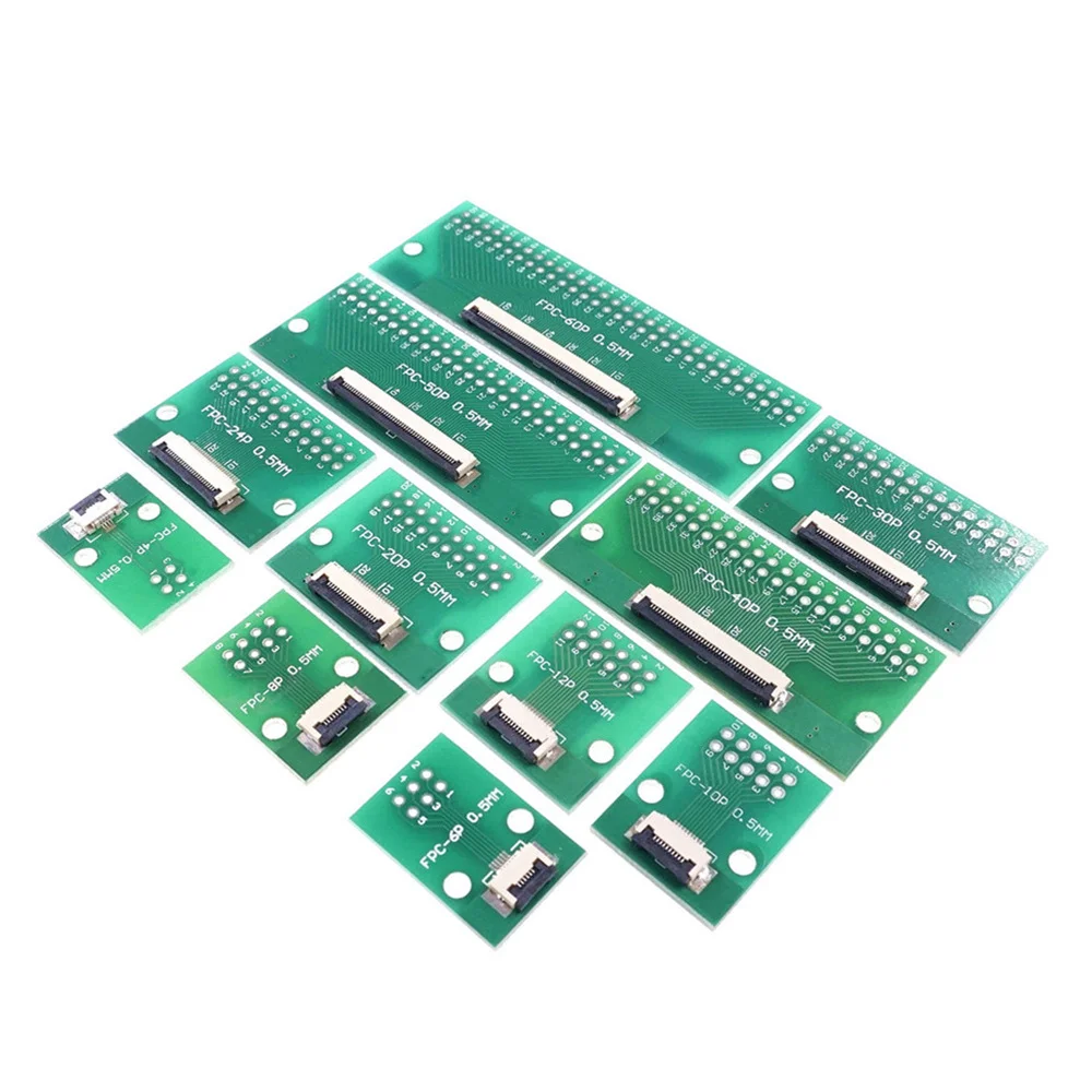 2 шт. DIY 60 PIN 0 5 мм FFC FPC коннектор адаптер до 54 пространство 1 'шаг сквозное