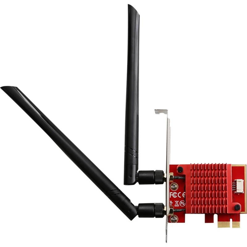 

WiFi6 AX200 Bluetooth 5.0 Wireless Net Card 3000Mbps Dual-band Antenna Web Card