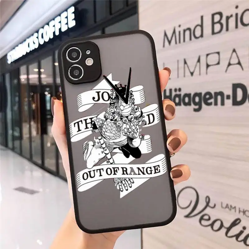 

JOJOS BIZARRE ADVENTURE JoJo Anime Phone Cases matte transparent For iphone 7 8 11 12 plus mini x xs xr pro max cover