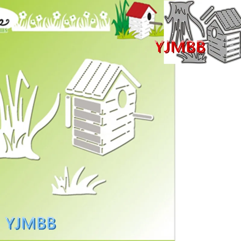 

YJMBB новое украшение в виде птичьего дома с изгородью #4 металлические Вырубные штампы для скрапбукинга альбома бумаги «сделай сам» карточек ...