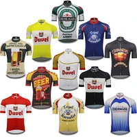 beer classic pro team cycling jersey men summer bicycle clothes racing sport mtb bike wear breathable shirt maillot triathlon