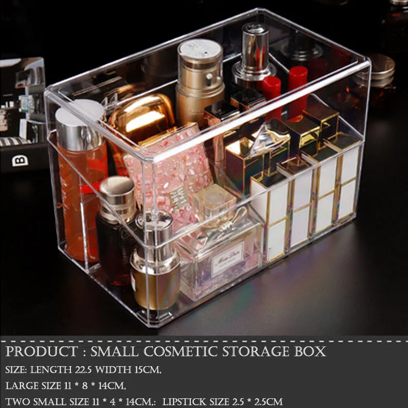 Прозрачная Пылезащитная коробка для хранения губной помады косметики полка