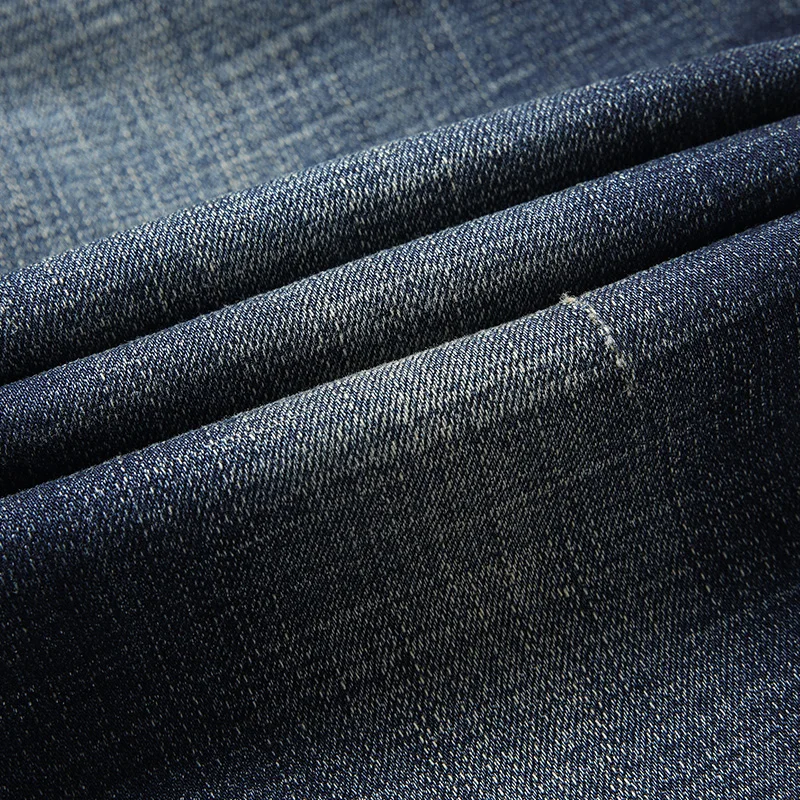 

Mens Jeans High Quality Blue Black Color Straight Ripped Jeans For Men
