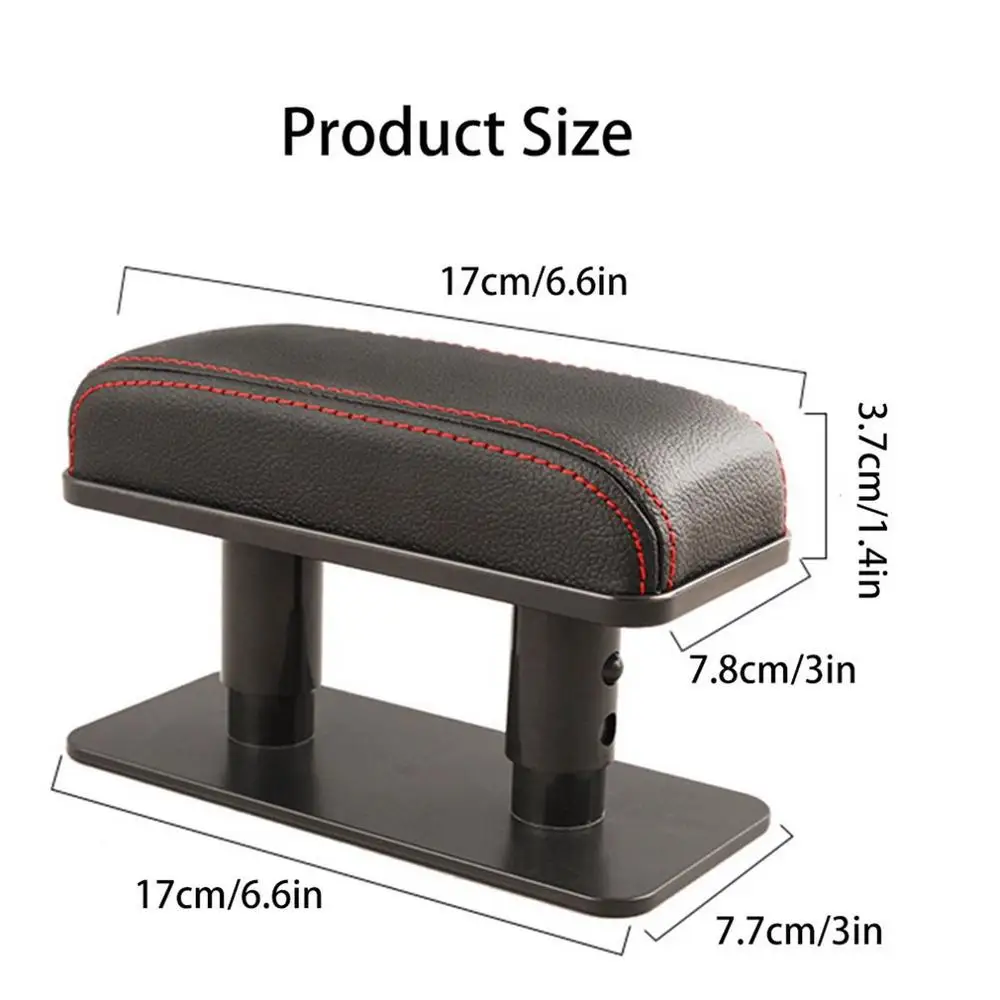 

Universal car armrest left elbow support booster leather central armrest right adjustable box Anti-fatigue door armrest