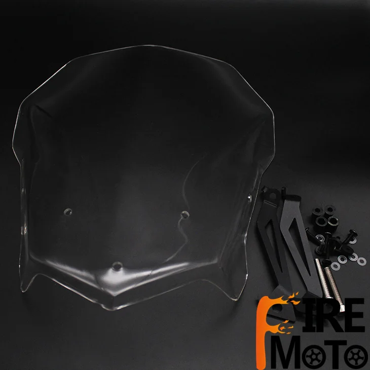 Козырёк ветрового стекла мотоцикла для YAMAHA FZ07 MT07 MT 07 2018 2019 18 19|Козырьки от ветра и