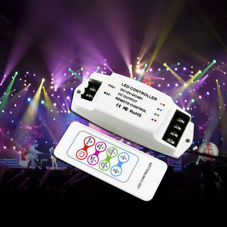 BC-361-CC DC12V-48V 350mA 700mA постоянный ток на выходе светодиодный RGB контроллер полосы с RF