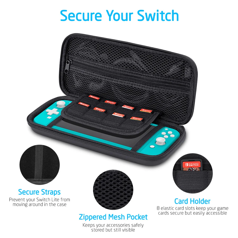 Сумка для хранения ESR Nintendo Switch Lite переносной чехол игровой консоли карт защитный