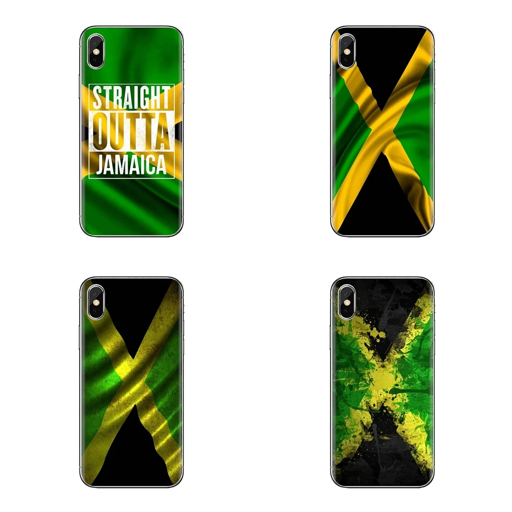 Прозрачные мягкие чехлы Ретро Национальный флаг Ямайки баннер для iPod Touch Apple iPhone 4