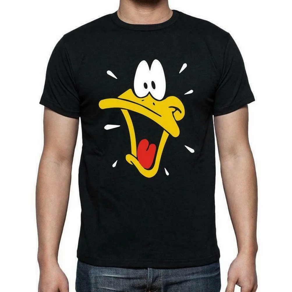 Новинка LOONEY TUNES Даффи Дак мультфильм логотип Футболка США Размер S M L XL 2XL 3XL FQ1