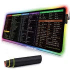 Mairuige клавиатура ярлыки игры светящийся коврик для мыши RGB коврик для мыши геймерский большой коврик для мыши компьютер со светодиодной подсветкой XXL клавиатура Настольный коврик