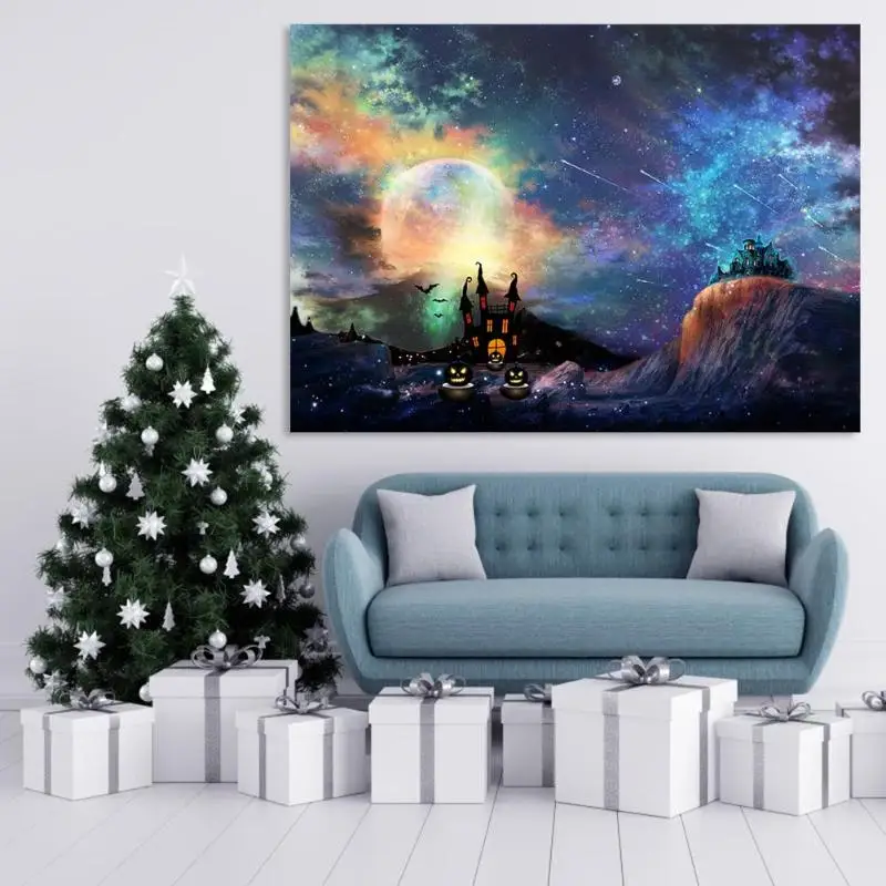 Украшения для Хэллоуина фон настенный фотографический тканевый реквизит