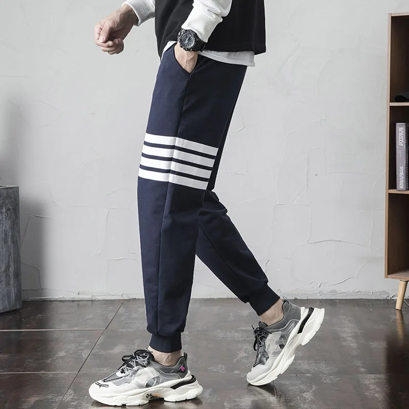 

Winter Sweatpants Men 2020 Fashion Joggers Comfortable Elastic Loose Japanese Streetwear Stretch Keep Warm Casual Pants For Men