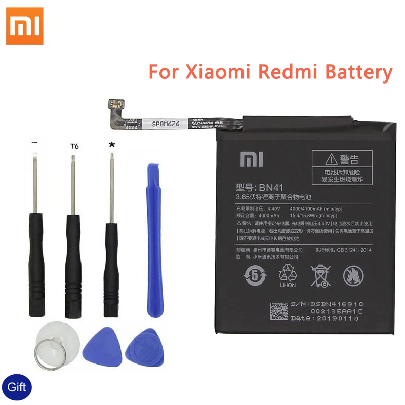 Для спортивной камеры Xiao mi BN43 телефон Батарея для Xiaomi Redmi Note 4 4X3 Pro 3S 3X 4X mi 5 BN41 BM22 BM46 BM47 замена батареи
