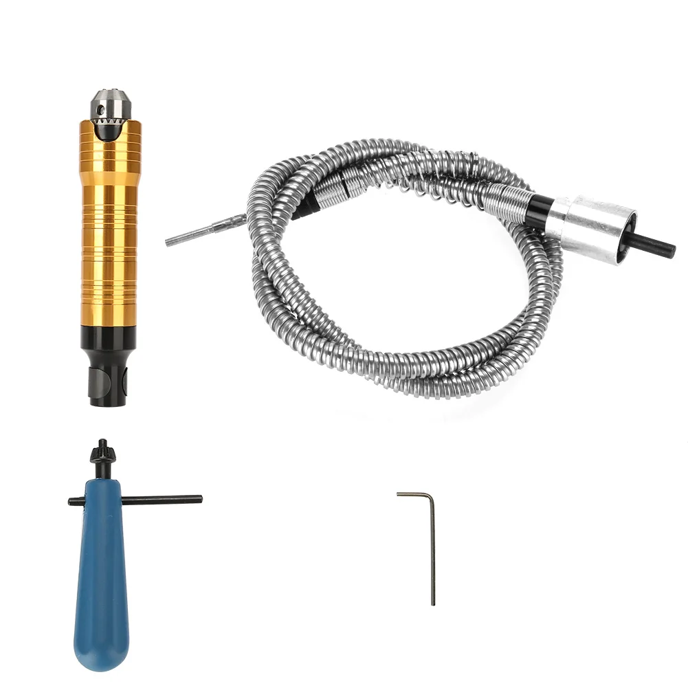 

6mm Flexible Flex Shaft Fit Electric Drill Rotary Grinder Tool 0.5-6.5mm Chuck Handle
