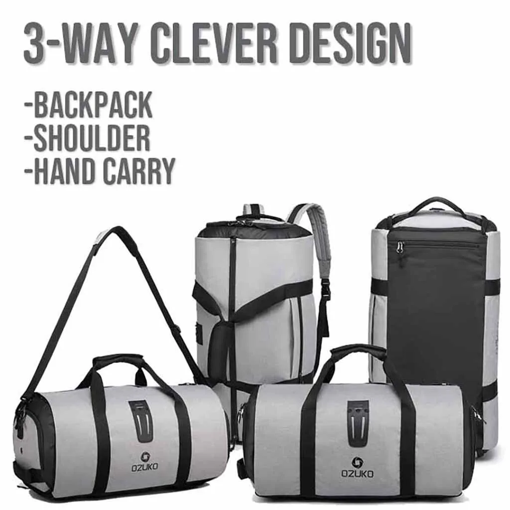 Многослойная дорожная сумка трансформер чемодан на плечо для мужчин и женщин