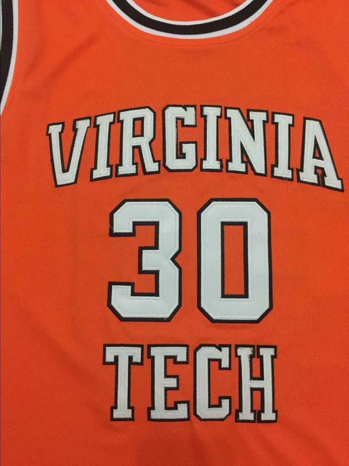 

30 Dell Curry Virginia Basketball Jersey Stitched Custom Any Number Name jerseys