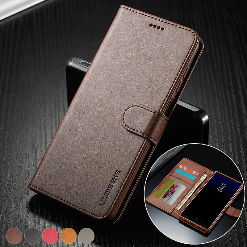 

For Samsung Note 9 Case Leather Vintage Phone Case On Samsung Galaxy Note 8 Case Flip Wallet Cover For Samsung Note9 Note8 Cases