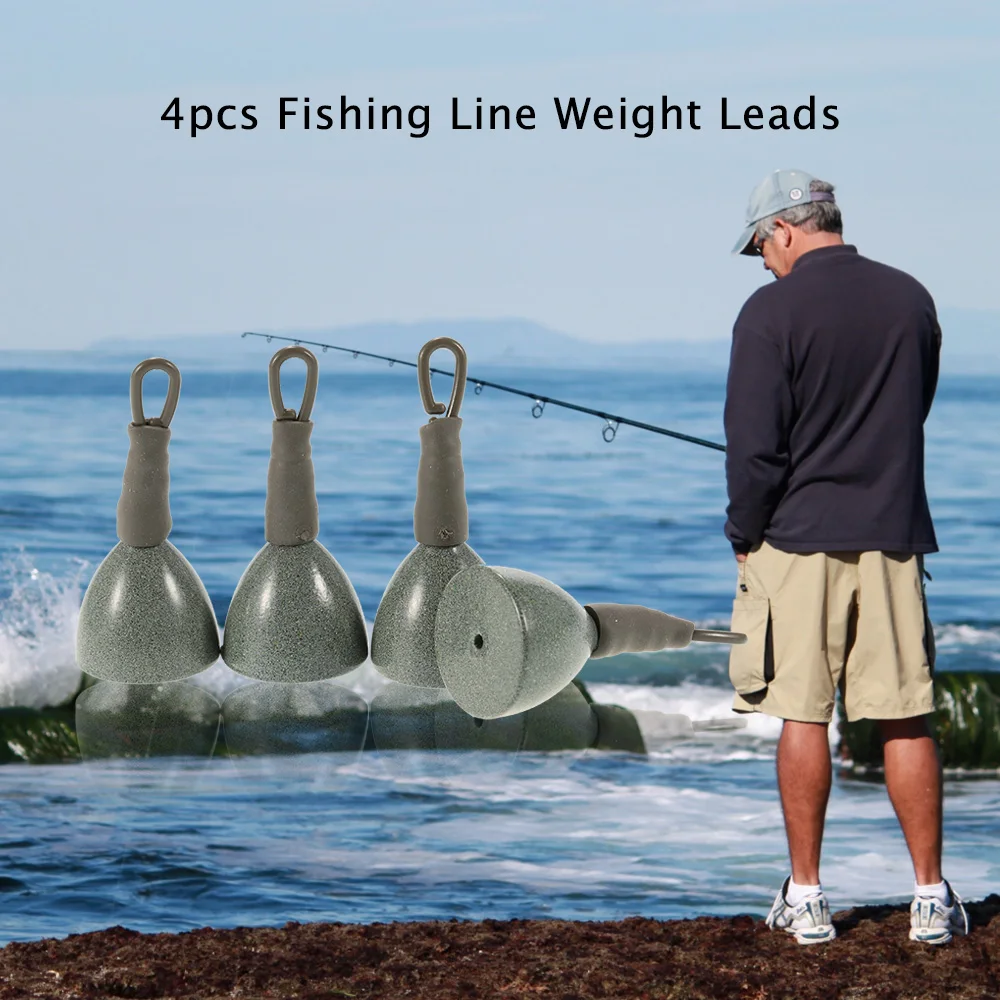 4 шт./лот рыболовная леска для спиннинга безопасные зажимы аксессуары снастей