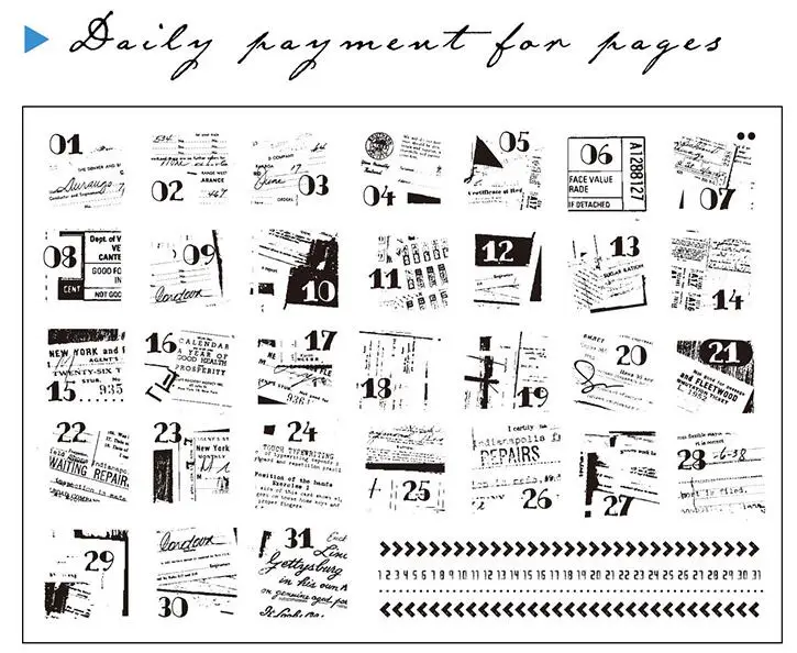 Ежедневная запись прозрачный силиконовый штамп/уплотнение для скрапбукинга