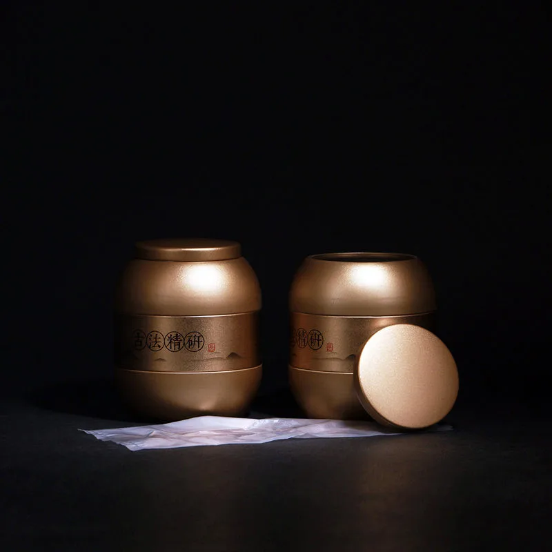 Цельнокроеное платье герметичный небольшая железная Коробки Чай хранения банок