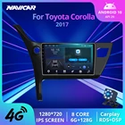 Автомобильный радиоприемник 2DIN Android10.0 для Toyota Corolla 2017, GPS-навигация, стереоприемник, автомобильный радиоприемник, автомобильный мультимедийный плеер, автомобильный приемник
