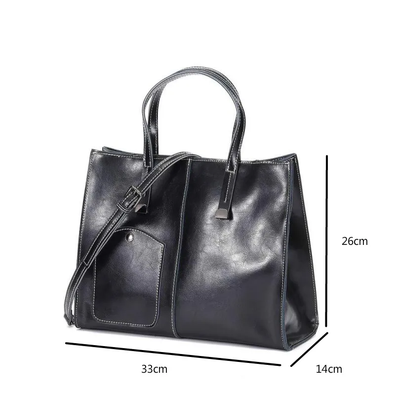 

YourSeason Fashion 2021 Female Casual Tote Large Capacity Cowhide Handbag Casual Shoulder Crossbody Ladies Cow Leather Bags