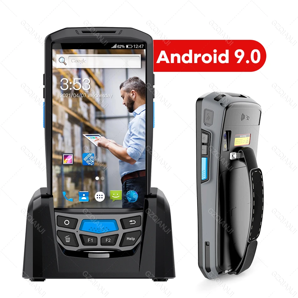 Портативный терминал PDA 5 дюймов Android 8. 0 4G 1D 2D сканер штрих-кодов Honeywell считыватель