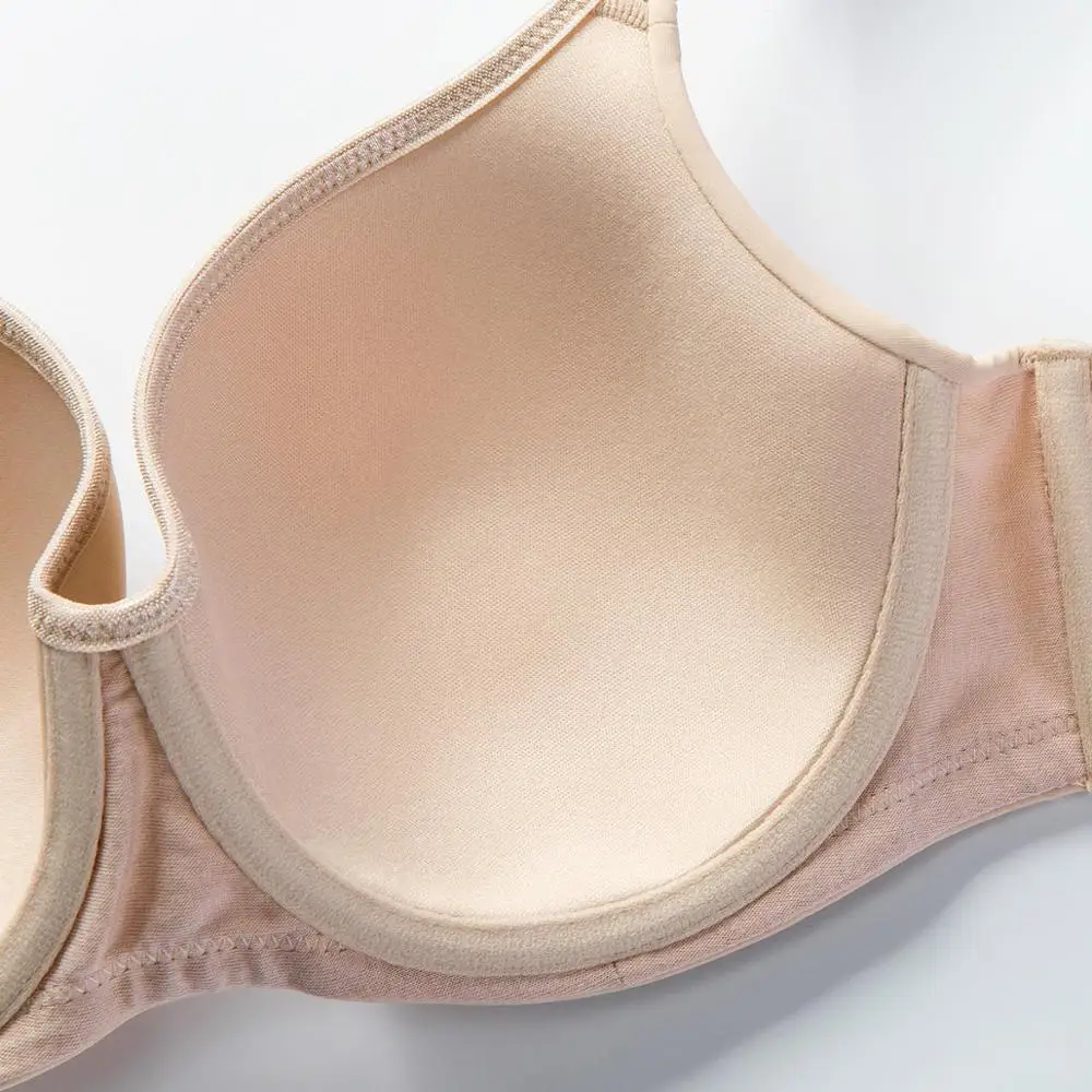 Женский Гладкий бюстгальтер на косточках с полным покрытием|t-shirt bra|full coveragebalconette