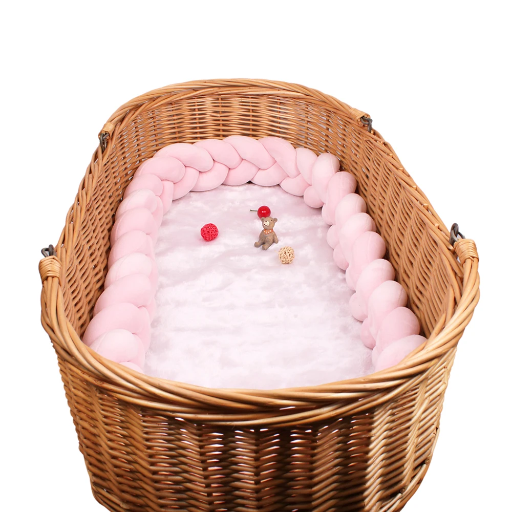 Бампер для детской кровати 1 м/2 м/3 м/4 м детская колыбель подушка оплетка с узлом