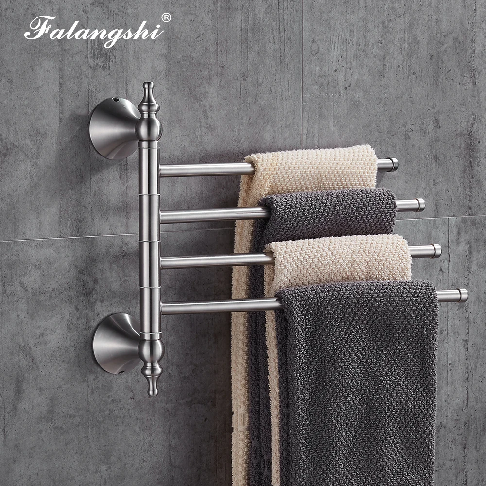 Держатель для полотенец Настенный из нержавеющей стали вращающийся на 180