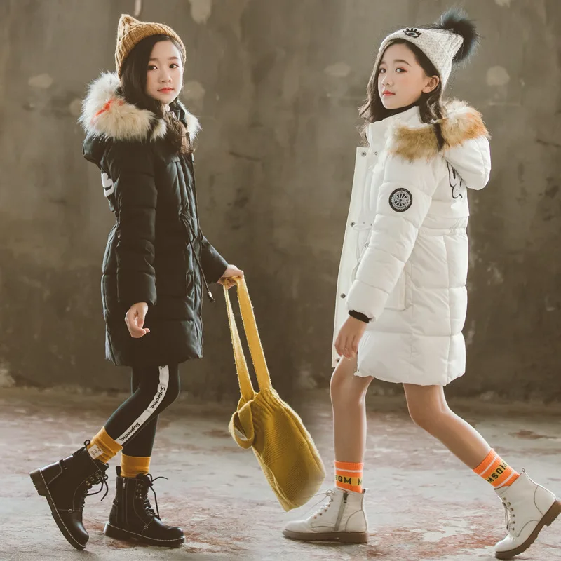 Новинка для девочек зимняя детская одежда в Корейском стиле с хлопковой