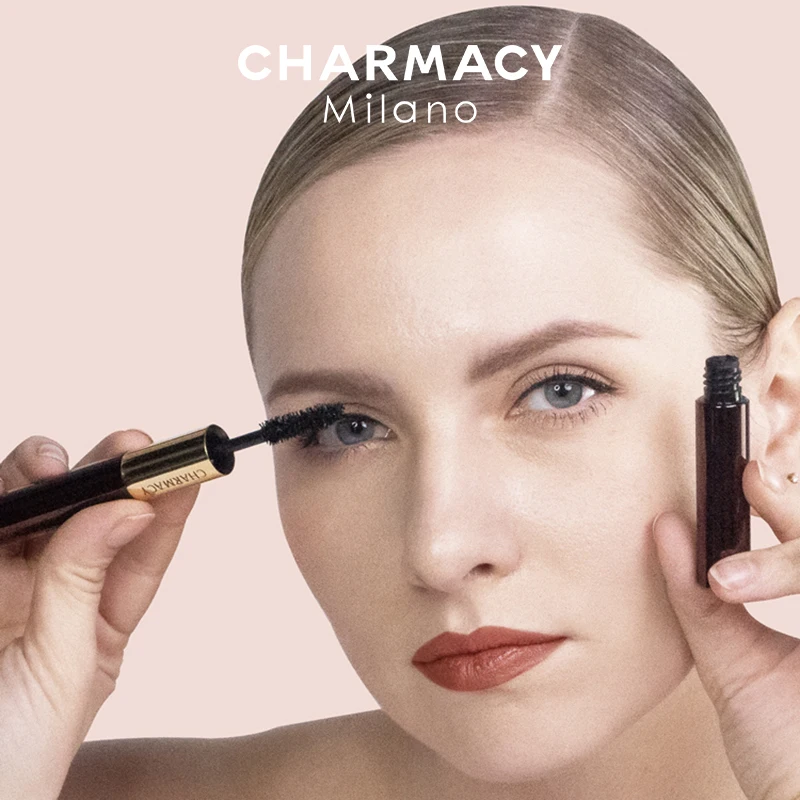 

CHARMACY Mascara 2 IN 1 Fiber Eyelash Primer And Black Mascara Waterproof Curling Lengthening Curling Extension Mascara Cosmetic