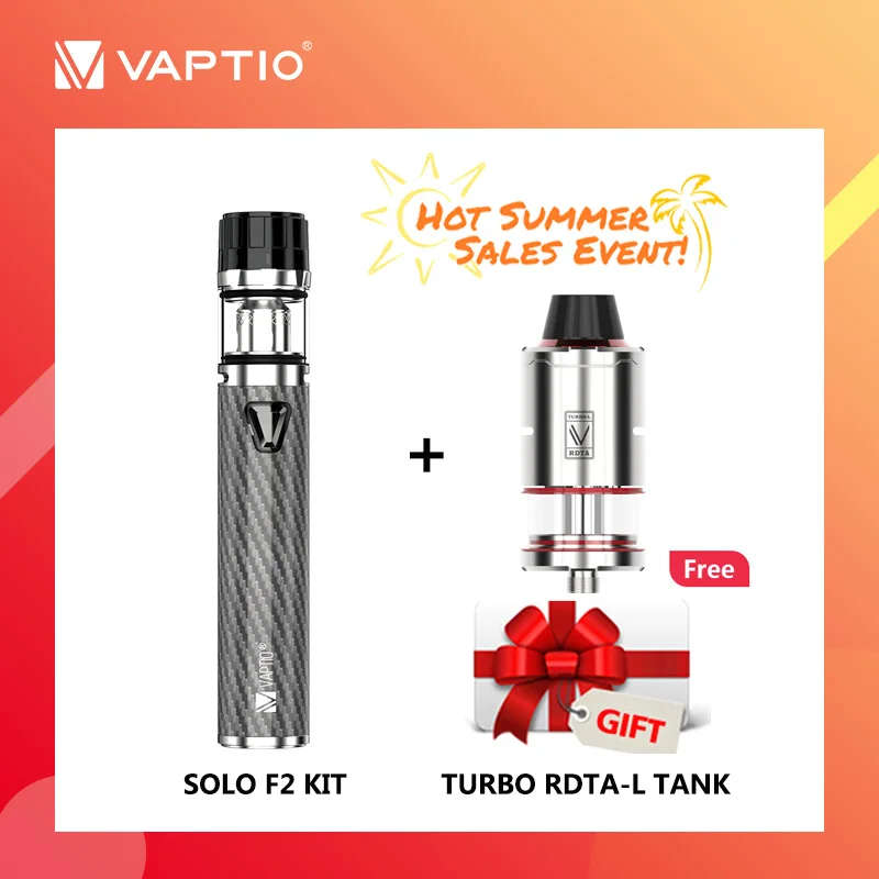 [Подарочный бак] 2200 мАч набор Vaptio Solo F2 электронных сигарет выходная мощность 50 Вт