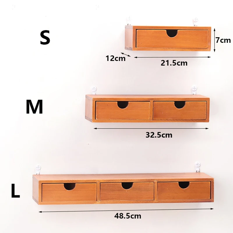 Винтаж настенная подвесная деревянная коробка &quotсделай сам&quot с выдвижными