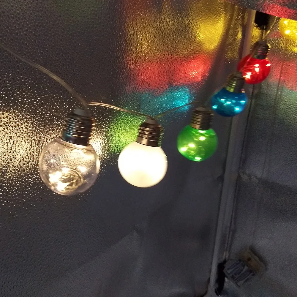 Гирлянда с 10 лампочками винтажные Водонепроницаемые светодиодные гирлянды для