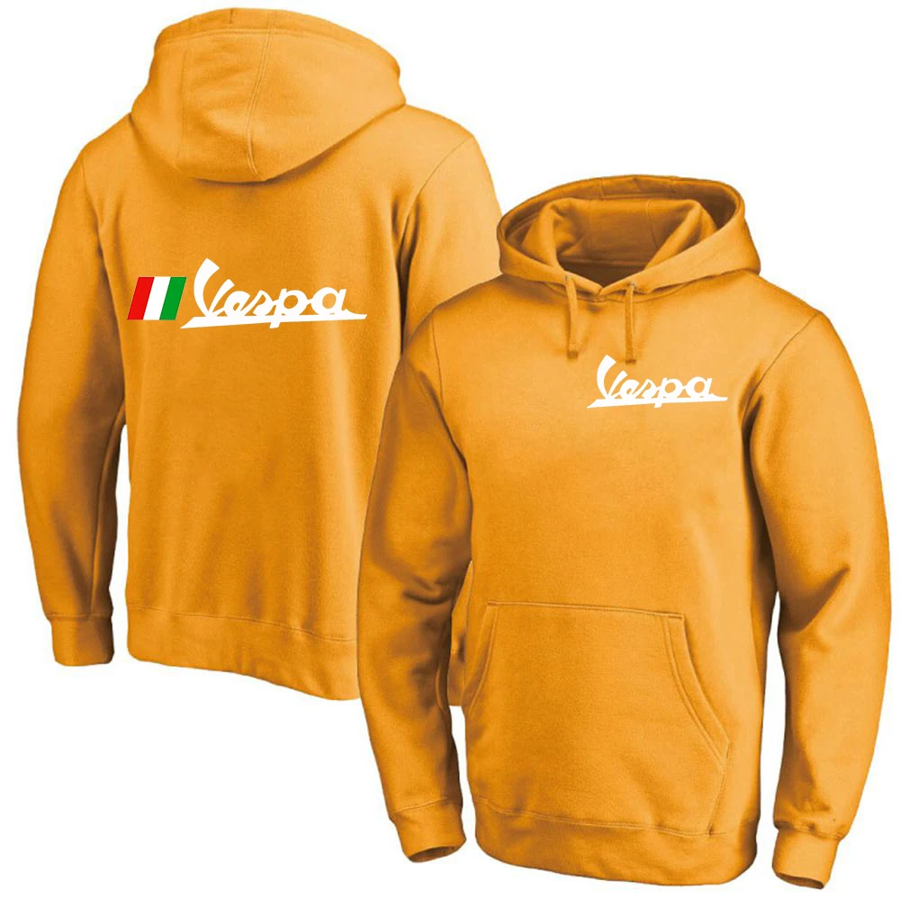 

Spring and Autumn Vespa Logo Hoodies Comfortable Customize Pullover Fleece Cotton Sweatshirts Casual Fashion Coats