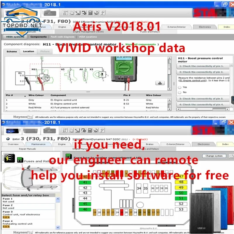 

2018.01 Newest Vivid Workshop data 2018.1 Atris-Technik Best Garage Workshop Automotive Database Repair Software for European