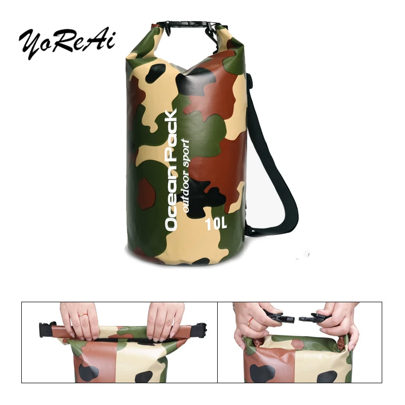 Водонепроницаемая сумка для плавания Camouflag пляжные сумки водонепроницаемые