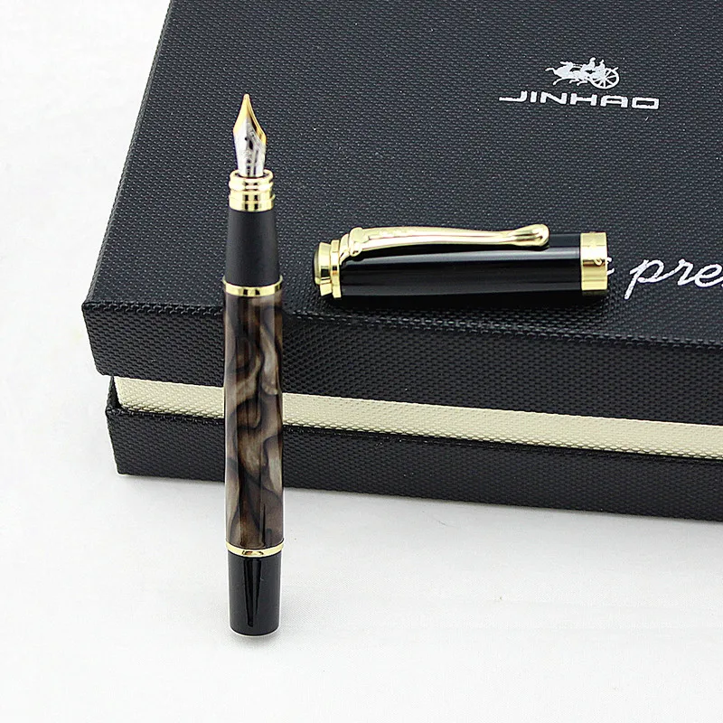 JINHAO Ручка для каллиграфии перьевая ручка канцелярские принадлежности Школьные офисные принадлежности Роскошный бренд милые металлические чернила для письма подарочные ручки MONTE - Цвет: Y