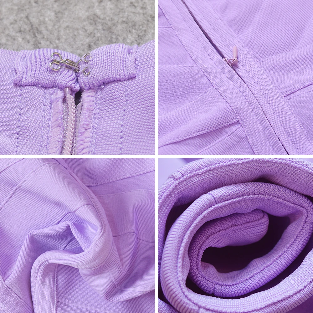 new fashion summer purple violet strap v neck sexy women bodycon mini hl bandage dresses