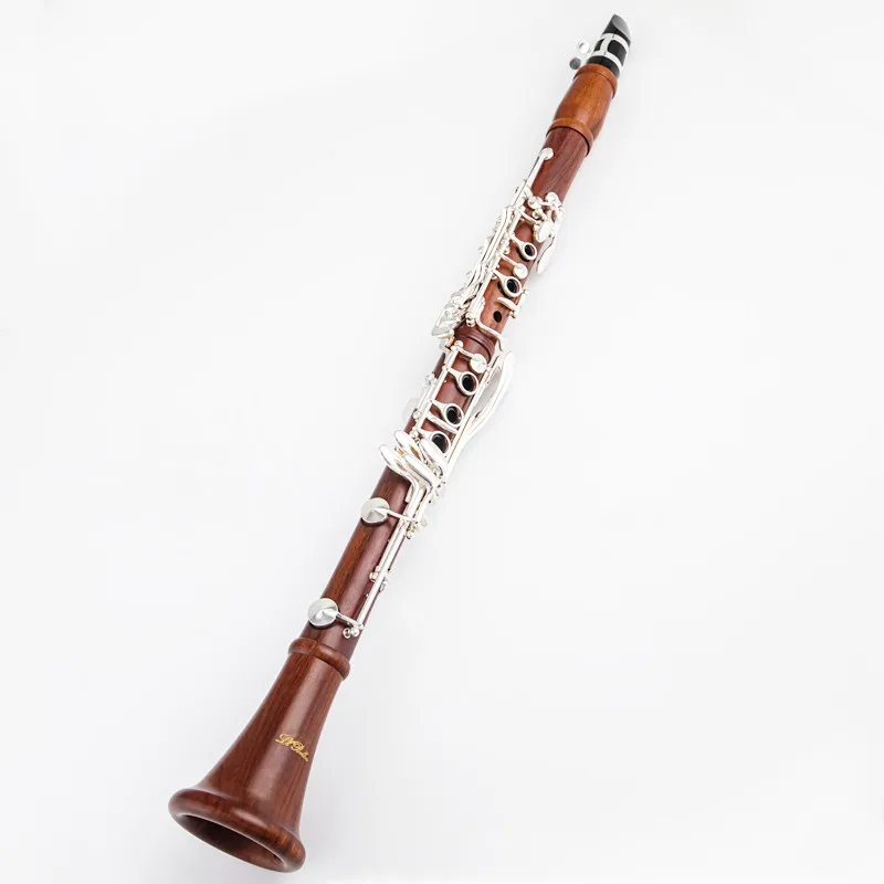 Фото JM Professional Clarinet Red Wood Bb Кларнет из палисандра Серебряные клавиши из массива дерева Сиб Кларнет №5