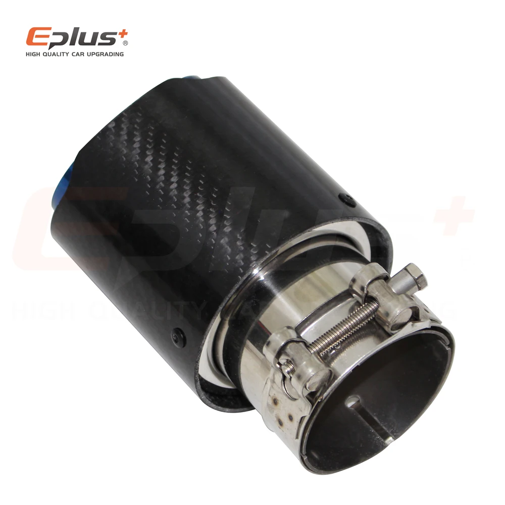 Автомобильная Глянцевая выхлопная система из углеродного волокна глушитель