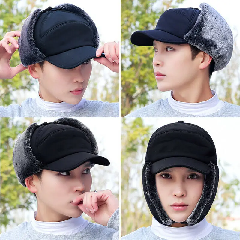 Зимняя меховая теплая ветрозащитная шапка для мужчин и женщин шапка-бомбер Lei Feng