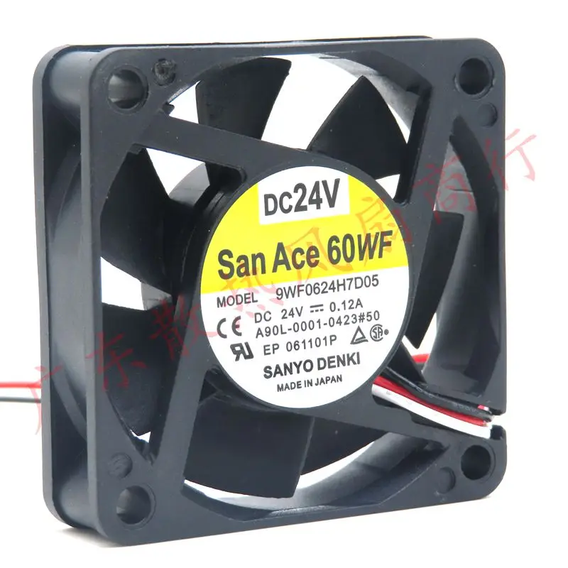 Новый оригинальный A90L-0001-0423#50 9WF0624H7D05 0.12A DC24V 6015 6 см Вентилятор системы охлаждения