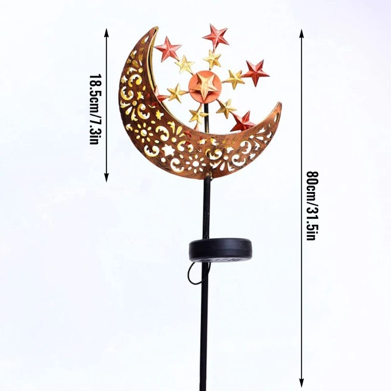 Светильник на солнечной батарее для внутреннего дворика ажурный проекционный