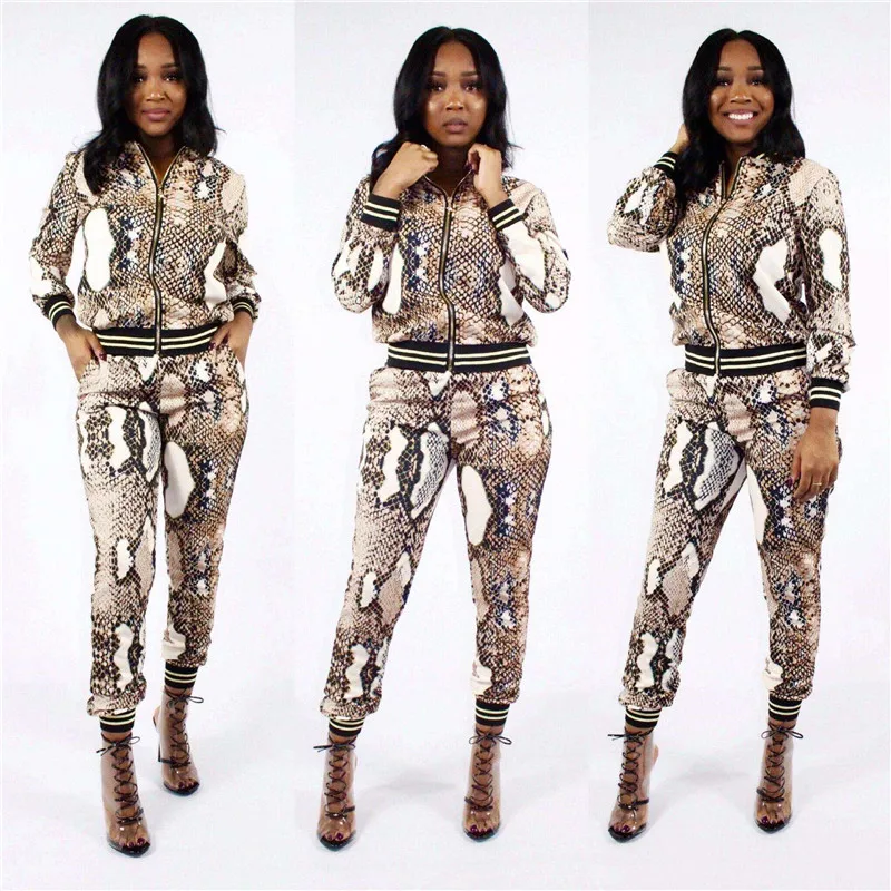 Женский Повседневный костюм из двух предметов укороченный Топ с длинным рукавом