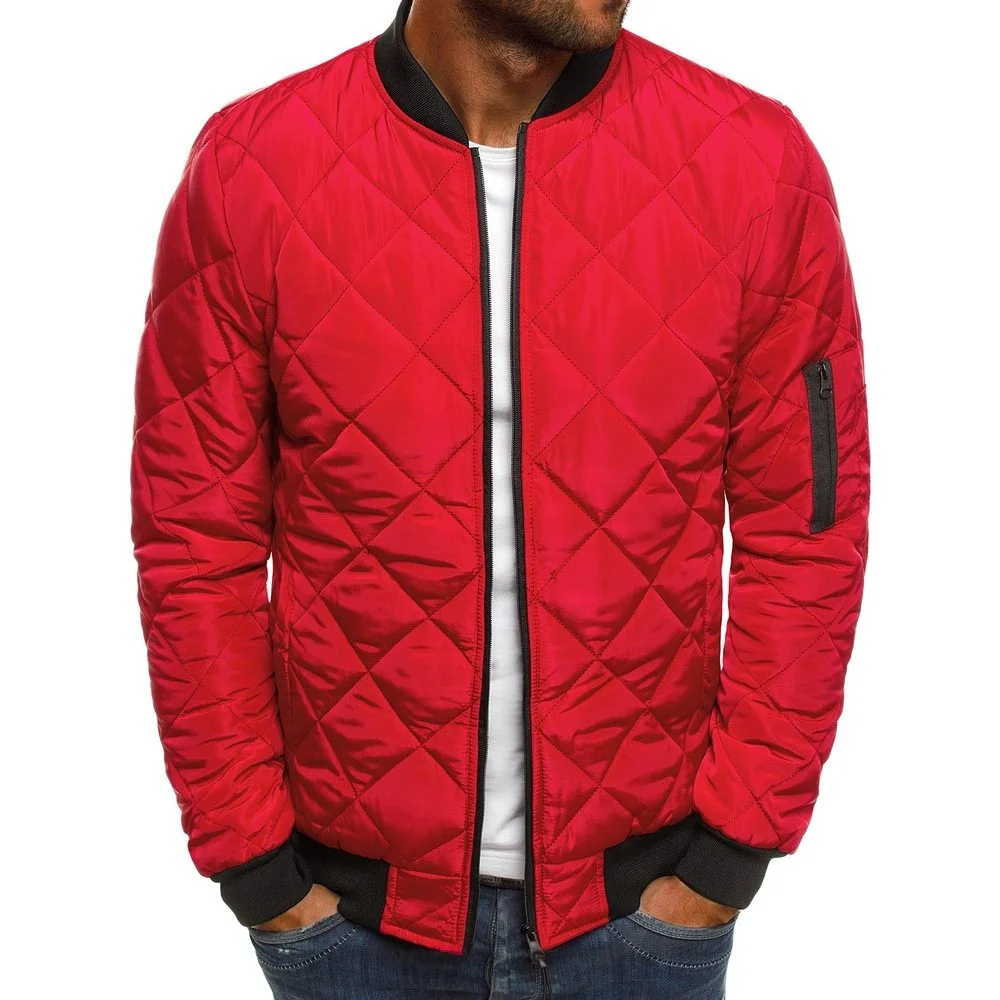

Mens Winter Jackets and Coats Solid Color Casual Parkas Men